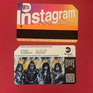 Kiss & NYC MTA Metrocard “overheardny” - Final Commemorative Limited
